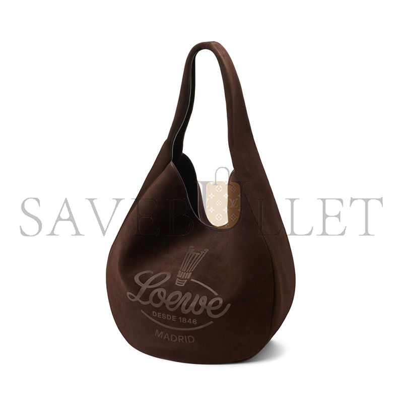 LOEWE ROOMY HOBO IN SUEDE CALFSKIN BMHBVHBX01 (46*41*19cm)